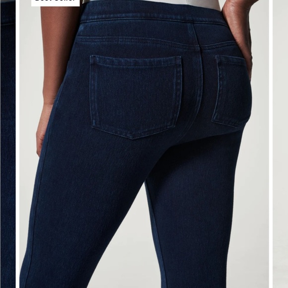 Womens SPANX Dark Blue Jean-ish Ankle Leggings - Picture 3 of 10